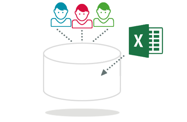 Excel data in e1ns